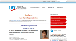 Desktop Screenshot of lwvlc.org